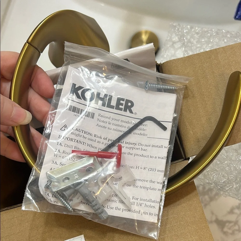 Kohler Gold Towel Ring - Picture 3 of 4